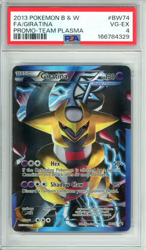 Pokemon Graded: Giratina #BW74 Team Plasma (2013) Full Art PSA 4