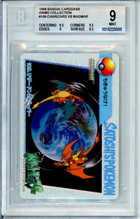 Pokemon Graded: Charizard VS Magmar #109 Bandai Carddass (1998) Beckett 9