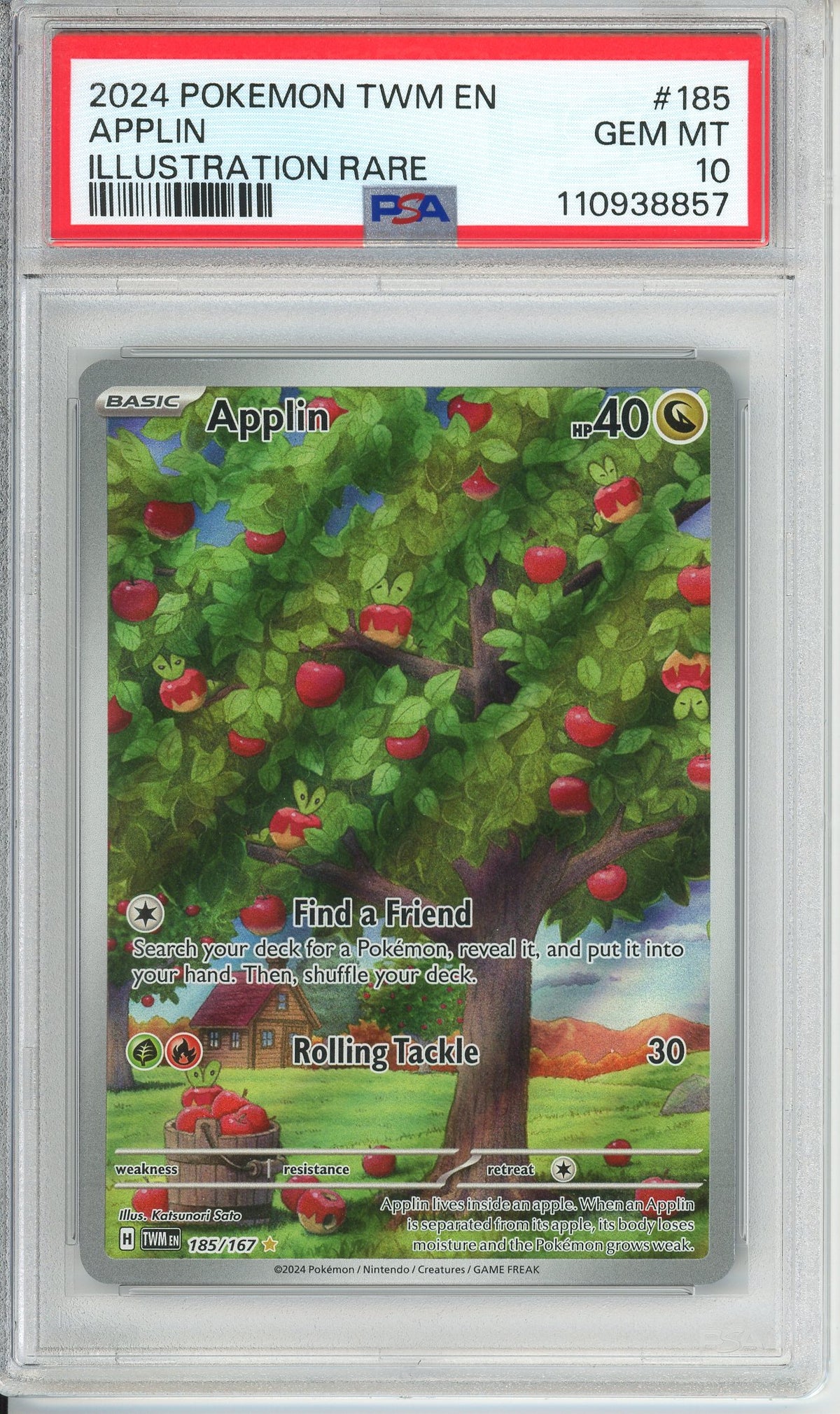 Pokemon Graded: Applin PSA 10