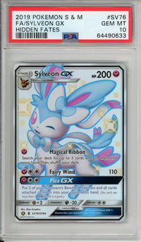 Pokemon Graded: Sylveon GX SV76/SV94 Hidden Fates (2019) Full Art Holo PSA 10