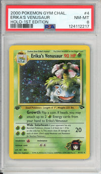 Pokemon Graded: Erika's Venusaur 1st Edition 4/132 Gym Challenge (2000) Holo PSA 8