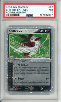 Pokemon Graded: Shiftry ex 97/108 Power Keepers (2007) Holo PSA 7
