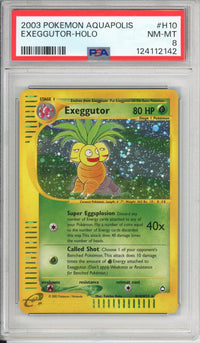 Pokemon Graded: Exeggutor H10/H32 Aquapolis (2003) Holo PSA 8