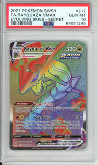 Pokemon Graded: Rayquaza VMAX PSA 10