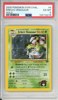 Pokemon Graded: Erika's Venusaur  4/132 Gym Challenge (2000) Holo PSA 6