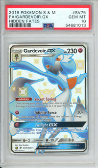 Pokemon Graded: Gardevoir GX SV75/SV94 Hidden Fates (2019) Full Art Holo PSA 10