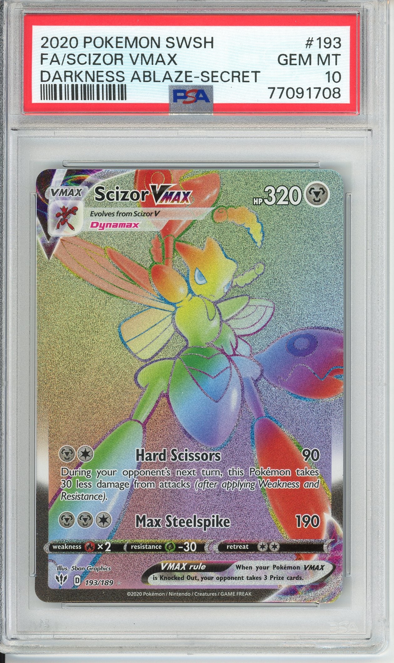 Pokemon Graded: Scizor VMAX PSA 10 – Double Infinity Gaming
