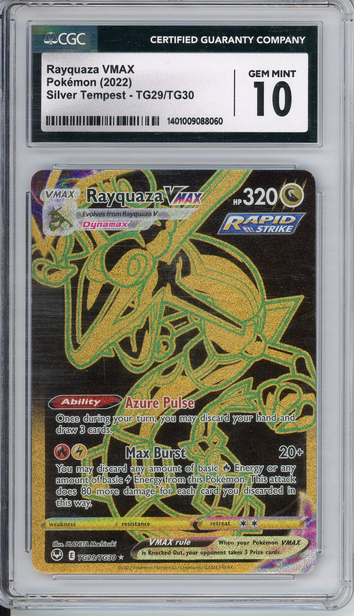Pokemon Graded: Rayquaza VMAX CGC 10