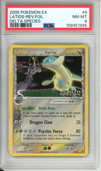 Pokemon Graded: Latios 9/113 Delta Species (2005) Reverse Foil PSA 8