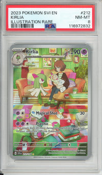 Pokemon Graded: Kirlia 212/198 Scarlet & Violet (2023) PSA 8