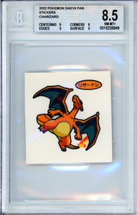 Pokemon Graded: Charizard Sticker Daichi Pan (2022) Beckett 8.5