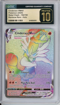 Pokemon Graded: Cinderace VMAX CGC Pristine 10