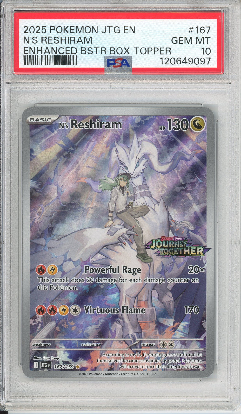 pokemon card mega reshiram Graded: N's [Stamped] 167/159 Journey Together Box To – Double Infinity Gaming Certificate Number:127744057 pos Celebrate the incredible history Different Types of Cards