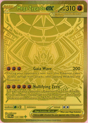 Pokemon Single: Mega Zygarde ex 124/88 Perfect Order (2026) Hyper Rare NM