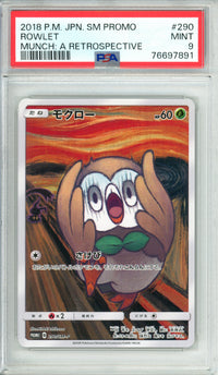 Pokemon Graded: JP Rowlet #290 Munch Retrospective Promo (2018) PSA 9