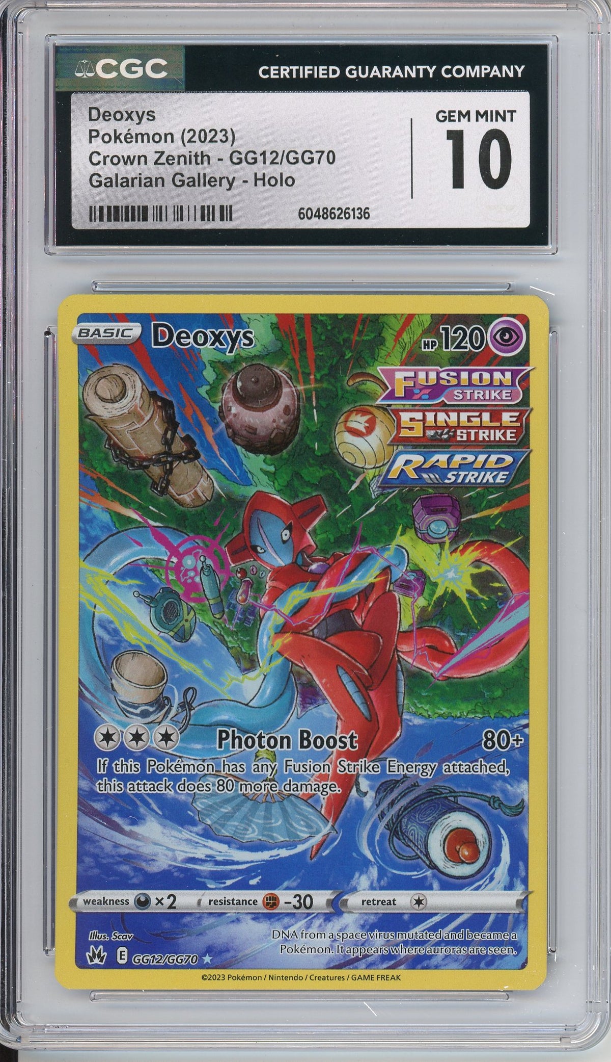 Pokemon Graded: Deoxys Gallery CGC 10