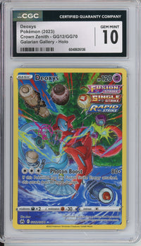 Pokemon Graded: Deoxys Gallery CGC 10