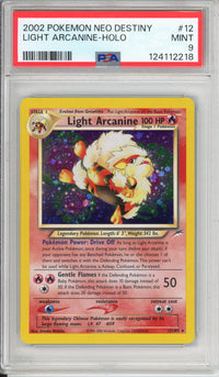 Pokemon Graded: Light Arcanine 12/105 Neo Destiny (2002) Holo PSA 9