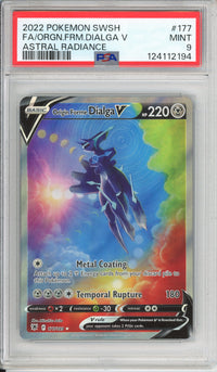 Pokemon Graded: Origin Forme Dialga V 177/189 Astral Radiance (2022) Holo PSA 9