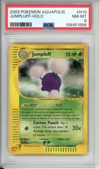 Pokemon Graded: Jumpluff H13/H32 Aquapolis (2003) Holo PSA 8