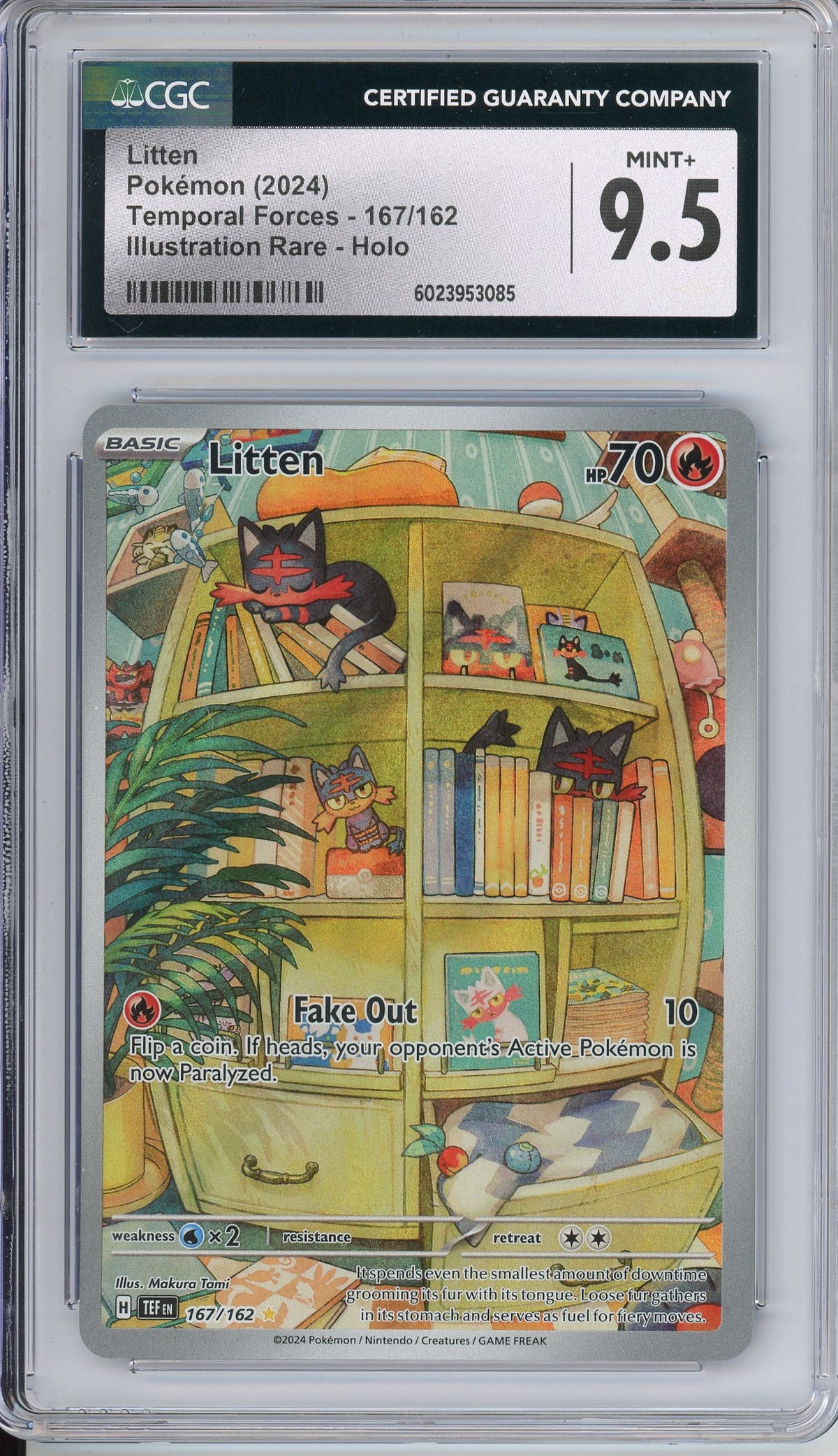 Pokemon Graded: Litten CGC 9.5
