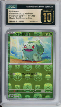 Pokemon Graded: JP Bulbasaur Master Ball CGC Pristine 10