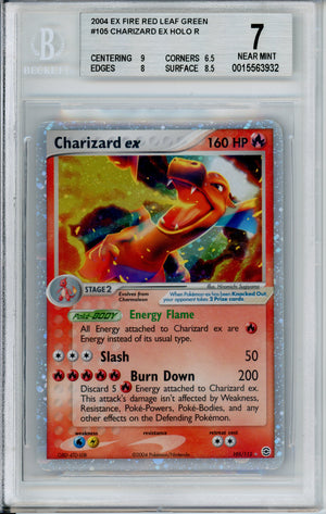 Pokemon Graded: Charizard ex #105 Fire Red Leaf Green (2004) Beckett 7