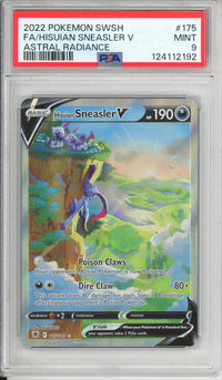 Pokemon Graded: Hisuian Sneasler V 175/189 Astral Radiance (2022) Full Art Holo PSA 9