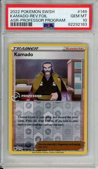 Pokemon Graded: Kamado Trainer 149/189 Professor Program Astral Radiance (2022) Reverse Holo PSA 10
