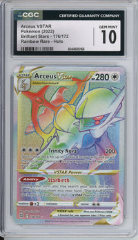 Pokemon Graded: Arceus VSTAR 176/172 Brilliant Stars (2022) Holo CGC 10
