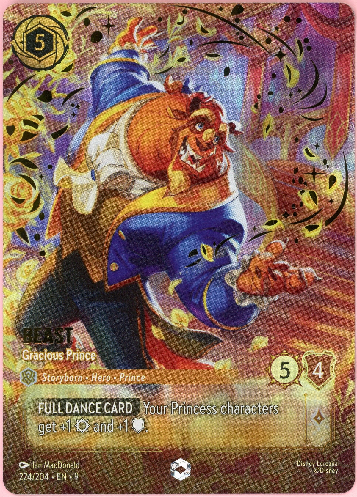 Lorcana Single: Beast Gracious Prince 224/204 Fabled Enchanted LP