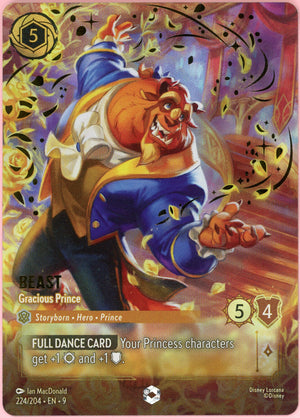 Lorcana Single: Beast Gracious Prince 224/204 Fabled Enchanted LP