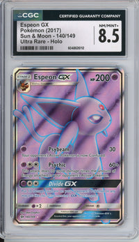 Pokemon Graded: Espeon GX 140/149 Sun & Moon (2017) Holo CGC 8.5