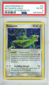 Pokemon Graded: Rayquaza 22/107 Deoxys (2005) Holo PSA 6