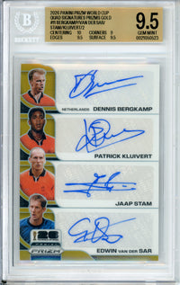 Sports Graded: Quad Signatures #11 Prizm World Cup (2026) Beckett 9.5