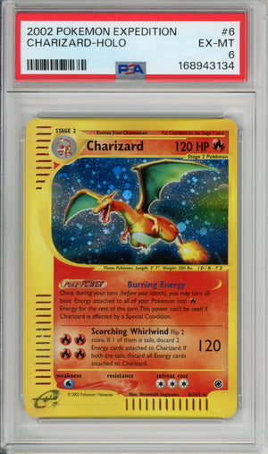 Pokemon Graded: Charizard 6/165 Expedition (2002) Holo PSA 6