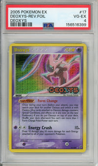 Pokemon Graded: Deoxys 17/107 EX Deoxys (2005) Reverse Foil PSA 4