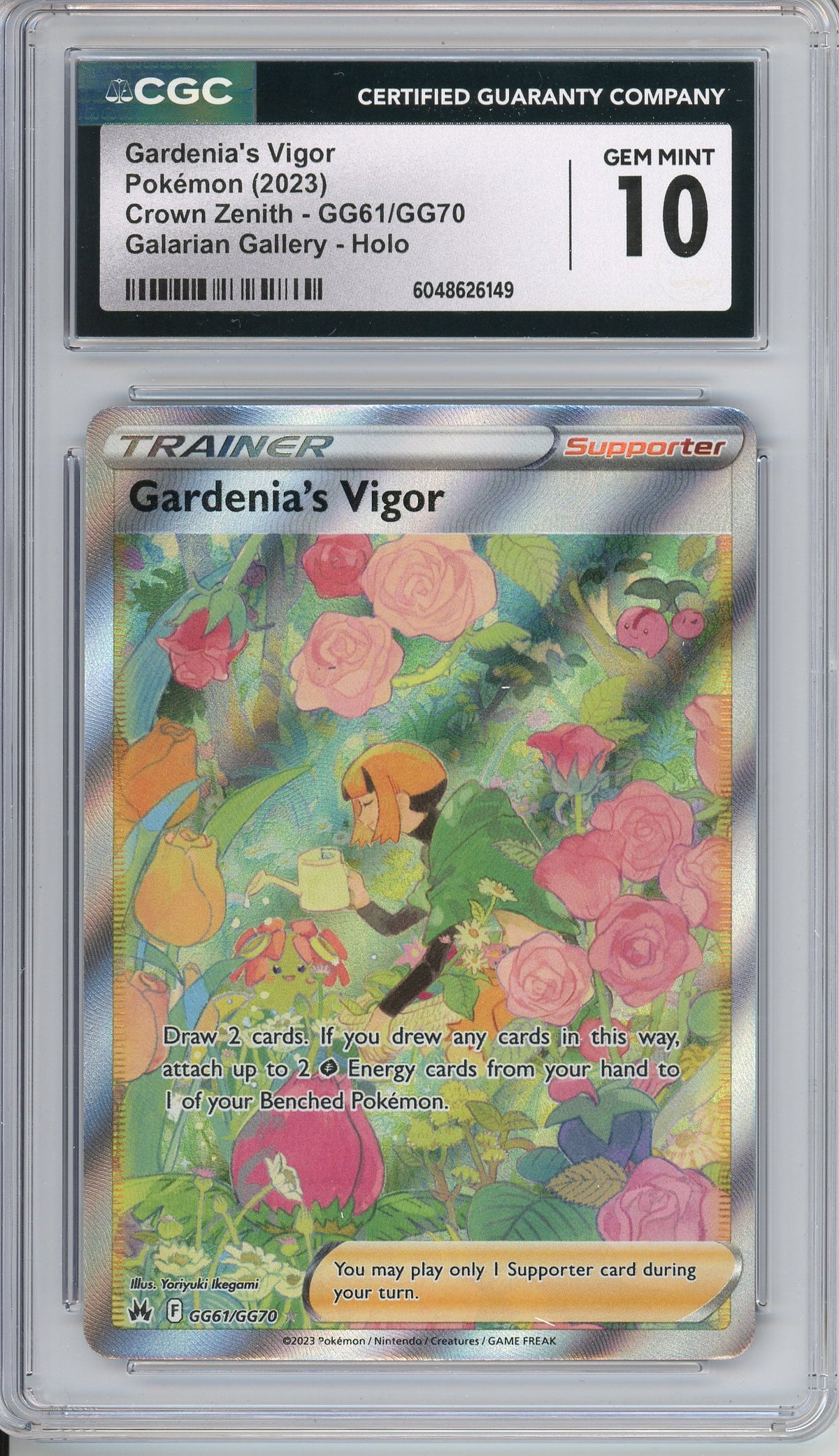 Pokemon Graded: Gardenia's Vigor GG61/GG70 Crown Zenith (2023) CGC 10