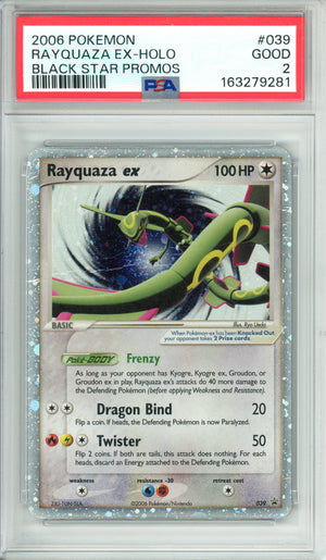 Pokemon Graded: Rayquaza ex #39 Nintendo Promo (2006) Holo PSA 2