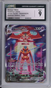 Pokemon Graded: Deoxys VMAX GG45/GG70 Crown Zenith (2023) Holo CGC 9