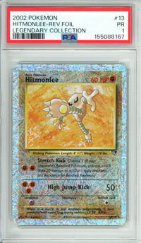 Pokemon Graded: Hitmonlee 13/110 Legendary Collection (2002) Rev. Foil PSA 1