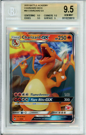 Pokemon Graded: Charizard GX #9 Battle Academy Charizard Deck (2005) Beckett 9.5