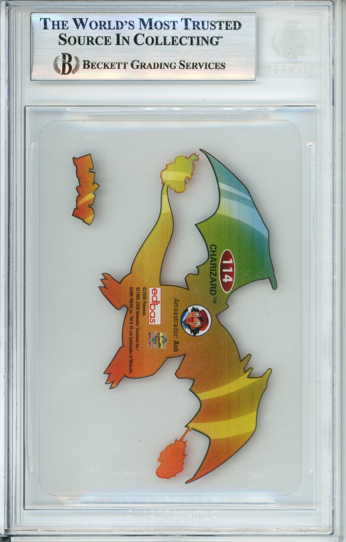 Pokemon Graded: Charizard #114 Edibas Lamincard Spnaish (2006) Beckett 8.5
