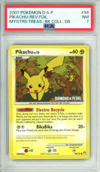 Pokemon Graded: Pikachu 94/123 Diamond & Pearl (2007) Reverse Foil PSA 7