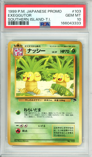Pokemon Graded: JP Exeggutor #103 Southern Islands (1999) PSA 10