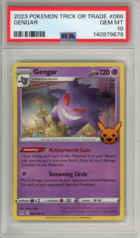 Pokemon Graded: Gengar 66/796 Trick or Trade (2023) Holo PSA 10