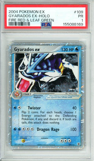Pokemon Graded: Gyarados ex 109/112 Fire Red & Leaf Green (2004) PSA 1
