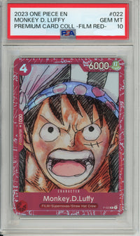 One Piece Graded: Monkey D Luffy P-022 Premium Card Collection Film Red PSA 10