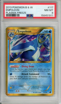 Pokemon Garded: Empoleon 117/116 Plasma Freeze (2013) PSA 8
