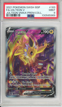 Pokemon Graded: Jolteon V #SWSH183 Premium Collection Promo (2021) PSA 9